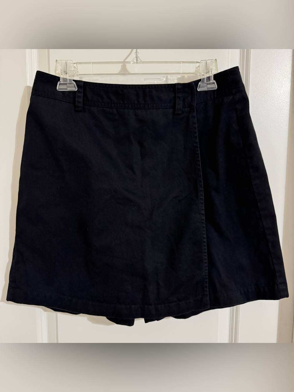 Rafaella Black Skort - Clean A-Line Mini, 8